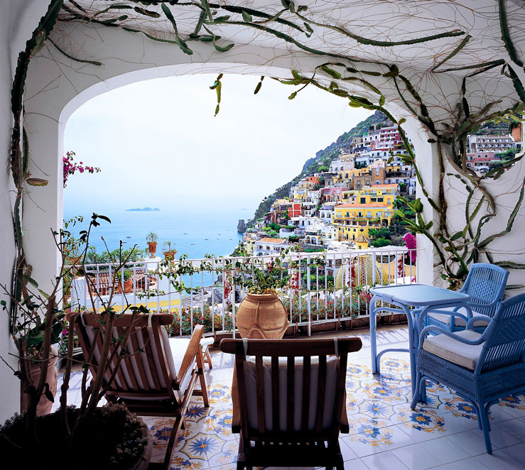 The balcony views rarely disappoint at this Amalfi Coast hideaway © courtesy of Le Sirenuse / Lonely Planet