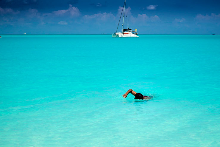 You'll never want to leave the vibrant blue waters at Treasure Cay Beach © Sherry Galey / Getty Images