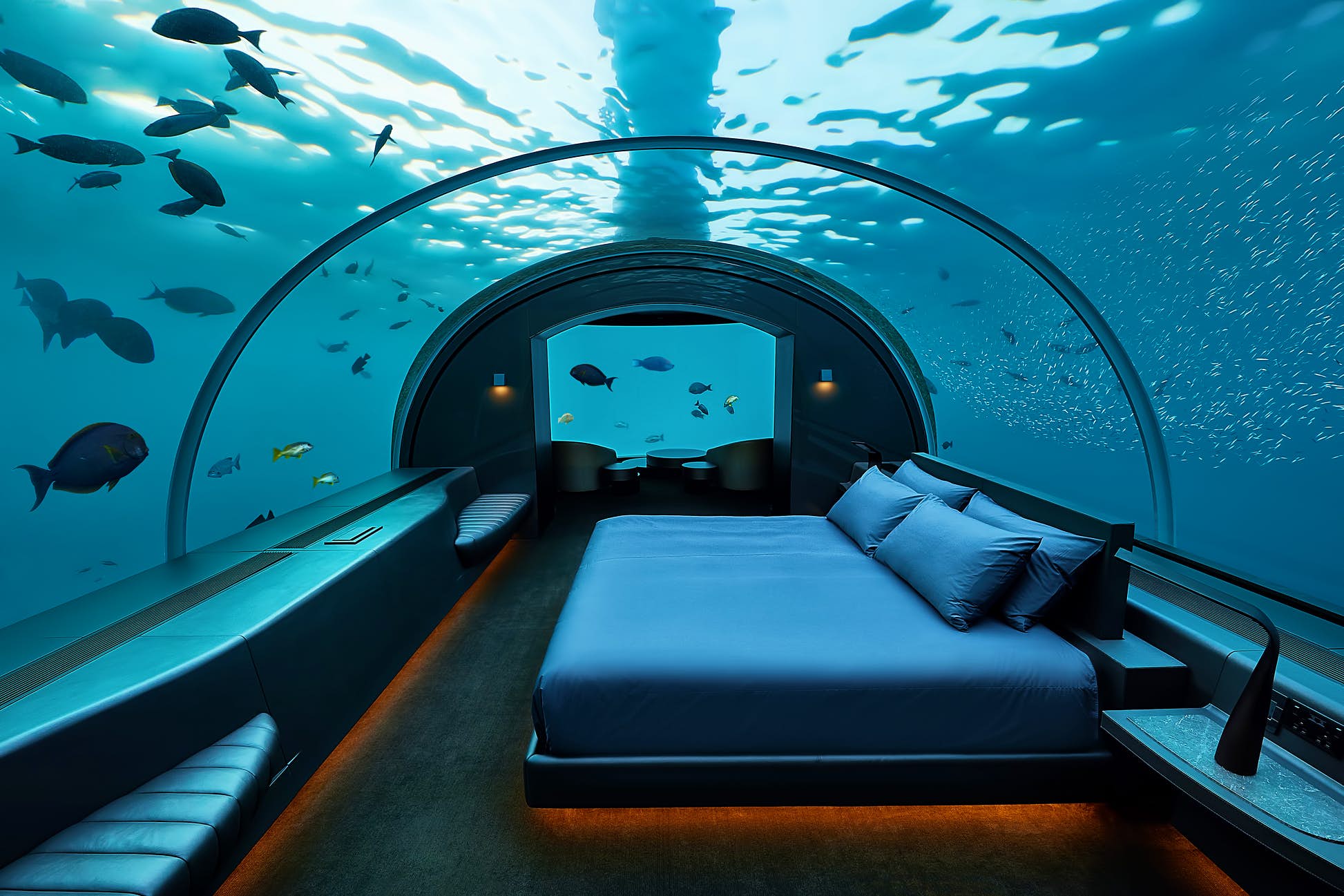 In the Maldives, you can dive by day and sleep underwater by night © Justin Nicholas