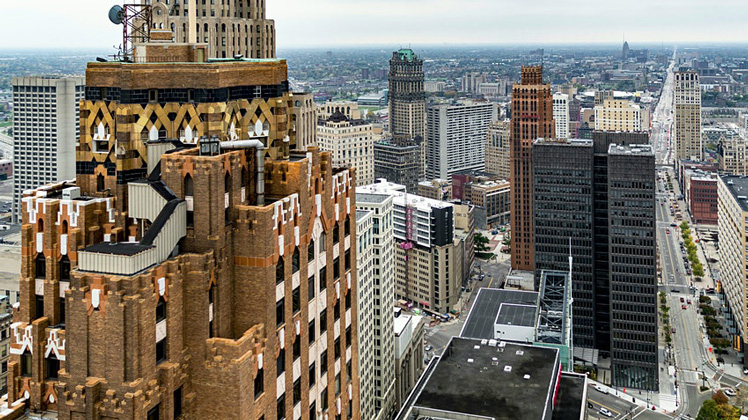 The Detroit skyline is full of art deco beauties © rlassman / Shutterstock