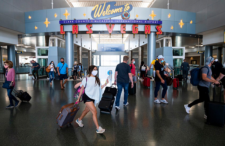 McCarran International Airport in Las Vegas trialed a similar system last year © Bill Clark/CQ-Roll Call, Inc via Getty Images) CQ-Roll Call, Inc via Getty Images