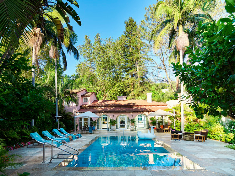Hotel Bel-Air has private patios with plunge pools © Dorchester Collection