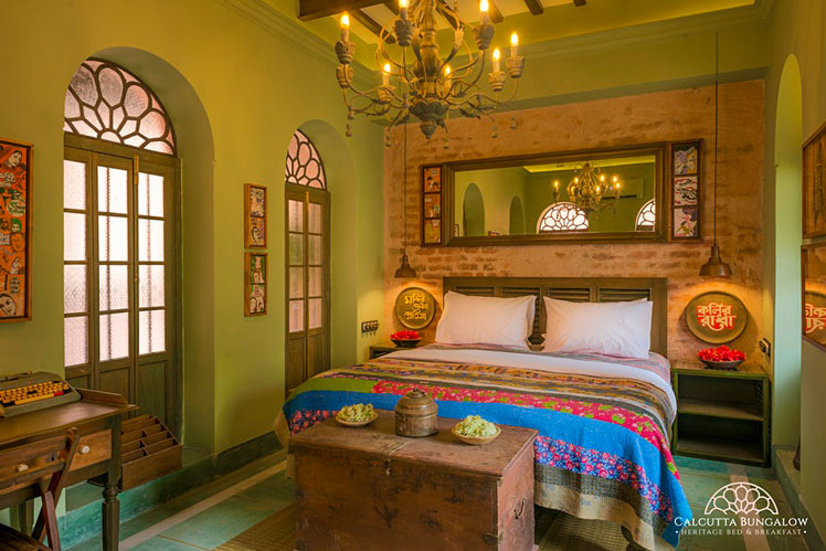 One of the rooms at the property called the Jatrapada ©Calcutta Bungalow