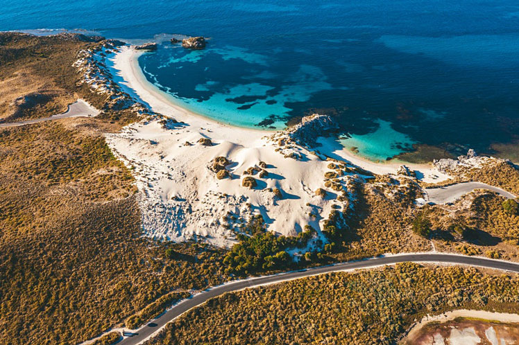 Rottnest Island is an outdoor escape, spend the day on two wheels to explore the whole island © Courtesy of Tourism Western Australia