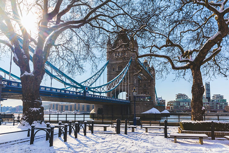 London during the winter months is a time for fewer crowds and more picturesque sights © William Perugini / Shutterstock