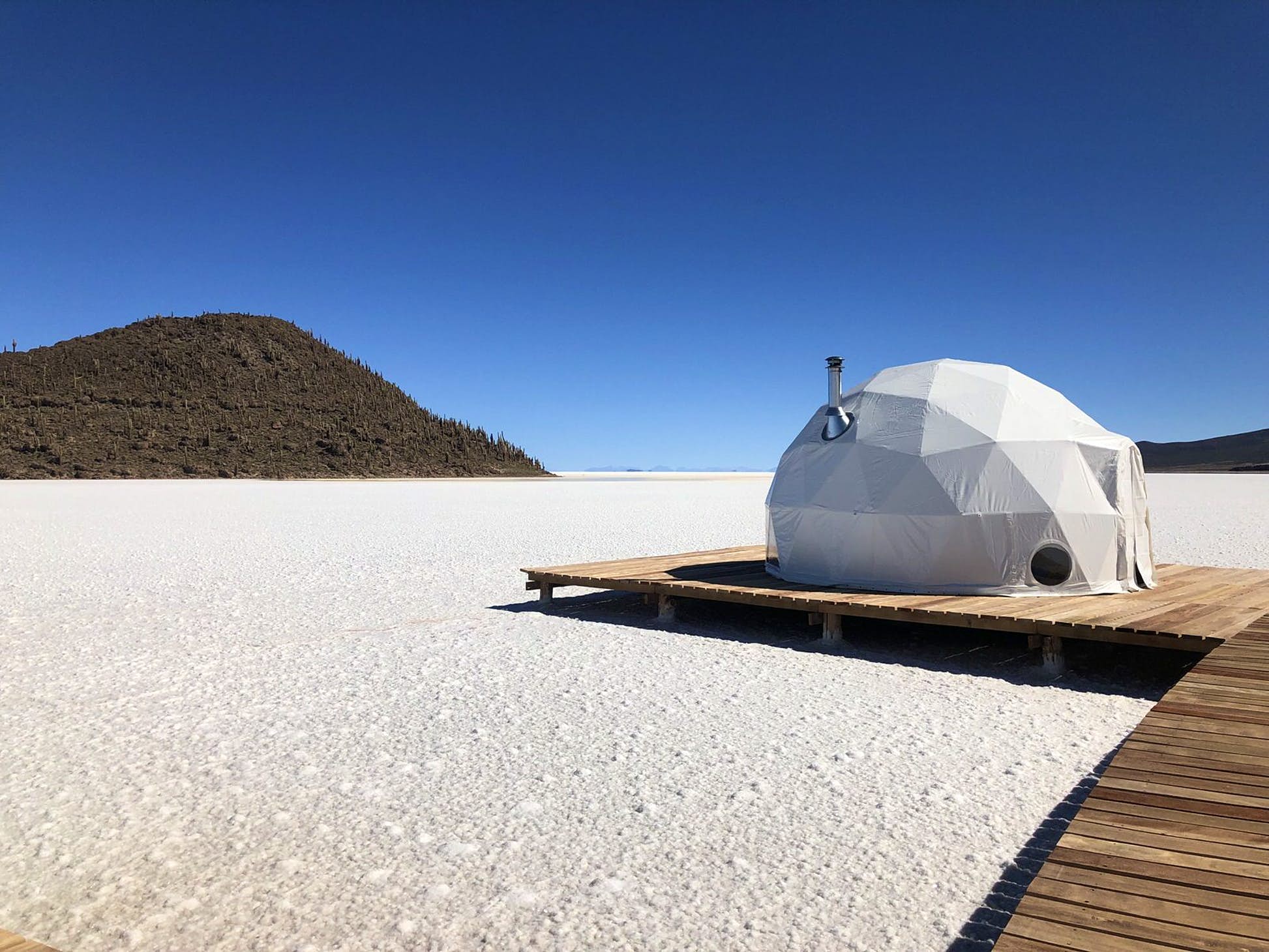This brand new glamping experience in Bolivia's salt flats is now accepting bookings © Kacha Lodge